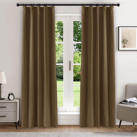 223 Soft Velvet Drape 100% Blackout for Home Theater - Cololeaf