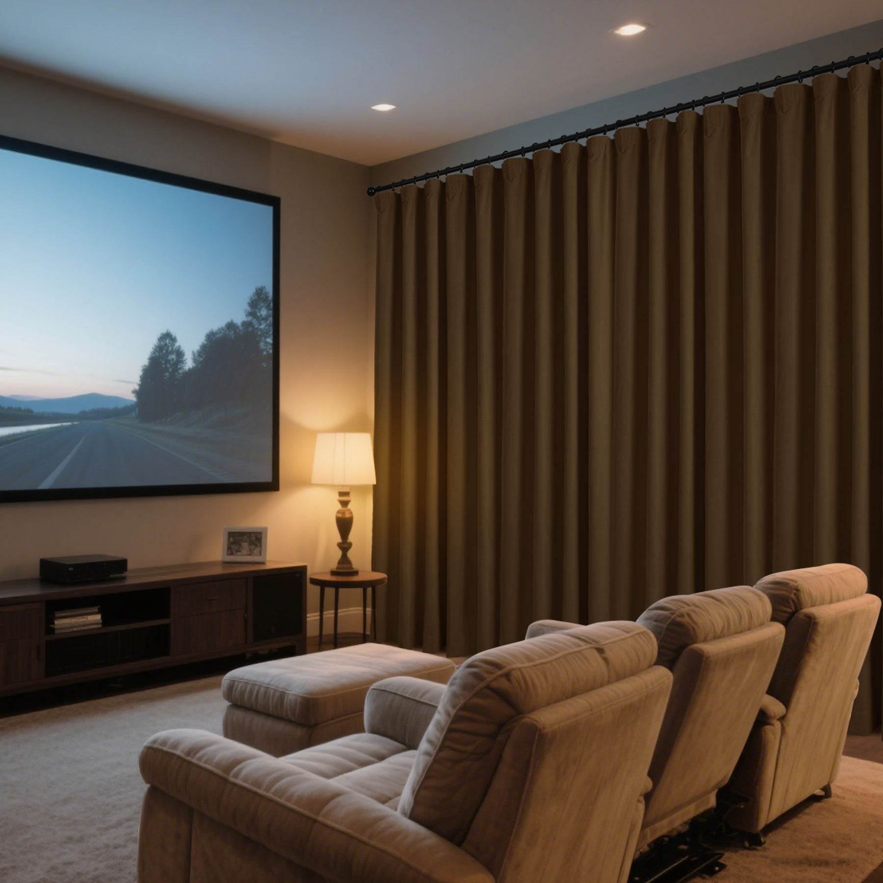 223 Soft Velvet Drape 100% Blackout for Home Theater - Cololeaf