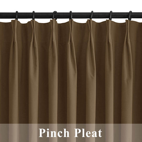 223 Premium 100% Blackout Velvet Drape 280gsm Pinch Pleat - Cololeaf