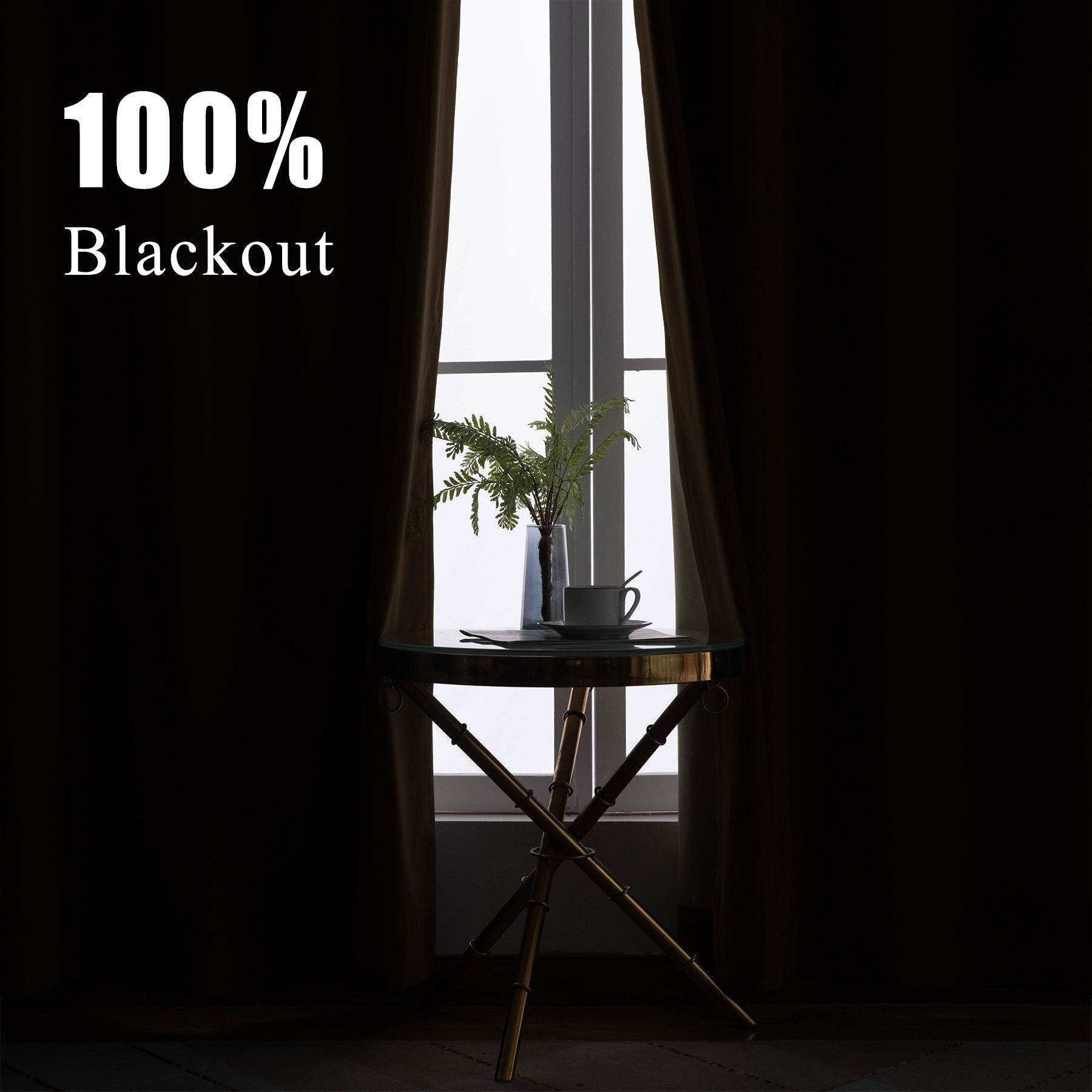 223 Soft Velvet Drape 100% Blackout for Home Theater - Cololeaf