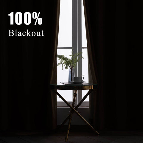 223 Soft Velvet Drape 100% Blackout for Home Theater - Cololeaf