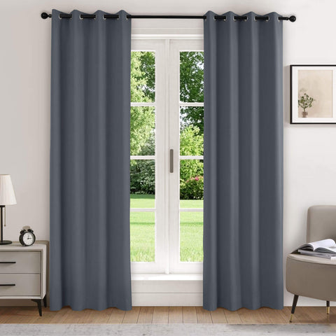 223 extralanger 100 % verdunkelnder Samtvorhang, 280 g/m² leichter Polyester, mit Ösen, 1 Paneel