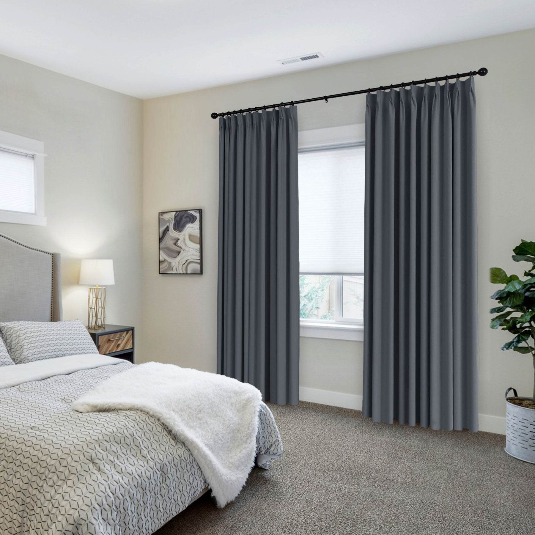 223 Premium 100% Blackout Velvet Drape 280gsm Pinch Pleat - Cololeaf
