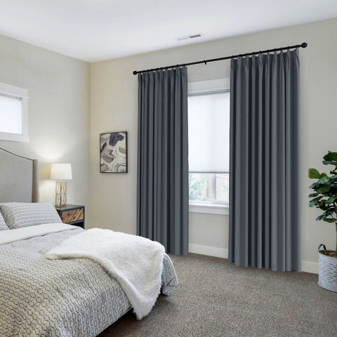 223 Premium 100% Blackout Velvet Drape 280gsm Pinch Pleat - Cololeaf