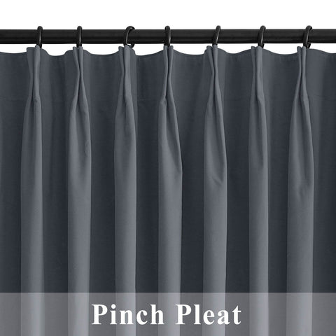 223 Premium 100% Blackout Velvet Drape 280gsm Pinch Pleat - Cololeaf