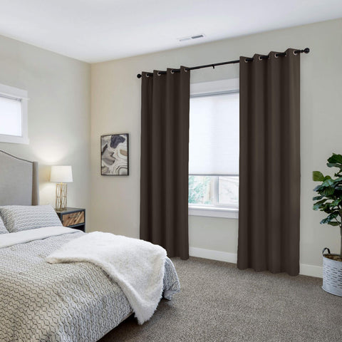 223 extralanger 100 % verdunkelnder Samtvorhang, 280 g/m² leichter Polyester, mit Ösen, 1 Paneel