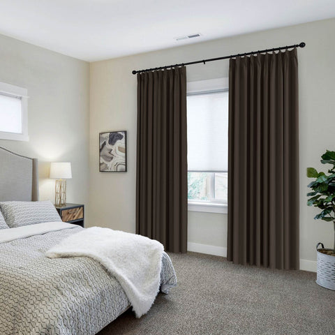 223 Premium 100% Blackout Velvet Drape 280gsm Pinch Pleat - Cololeaf
