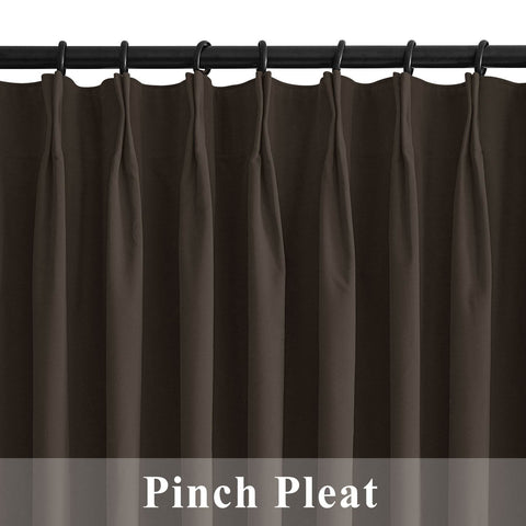 223 Premium 100% Blackout Velvet Drape 280gsm Pinch Pleat - Cololeaf