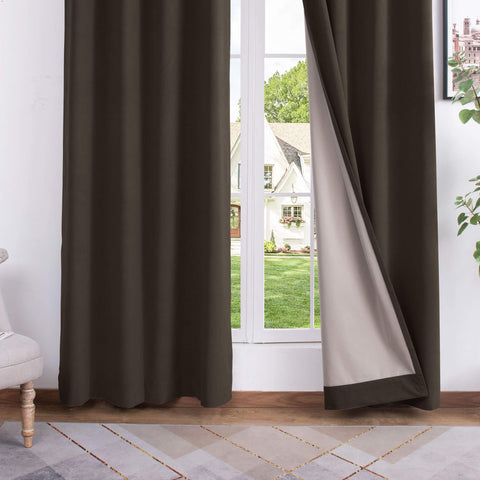 223 extralanger 100 % verdunkelnder Samtvorhang, 280 g/m² leichter Polyester, mit Ösen, 1 Paneel