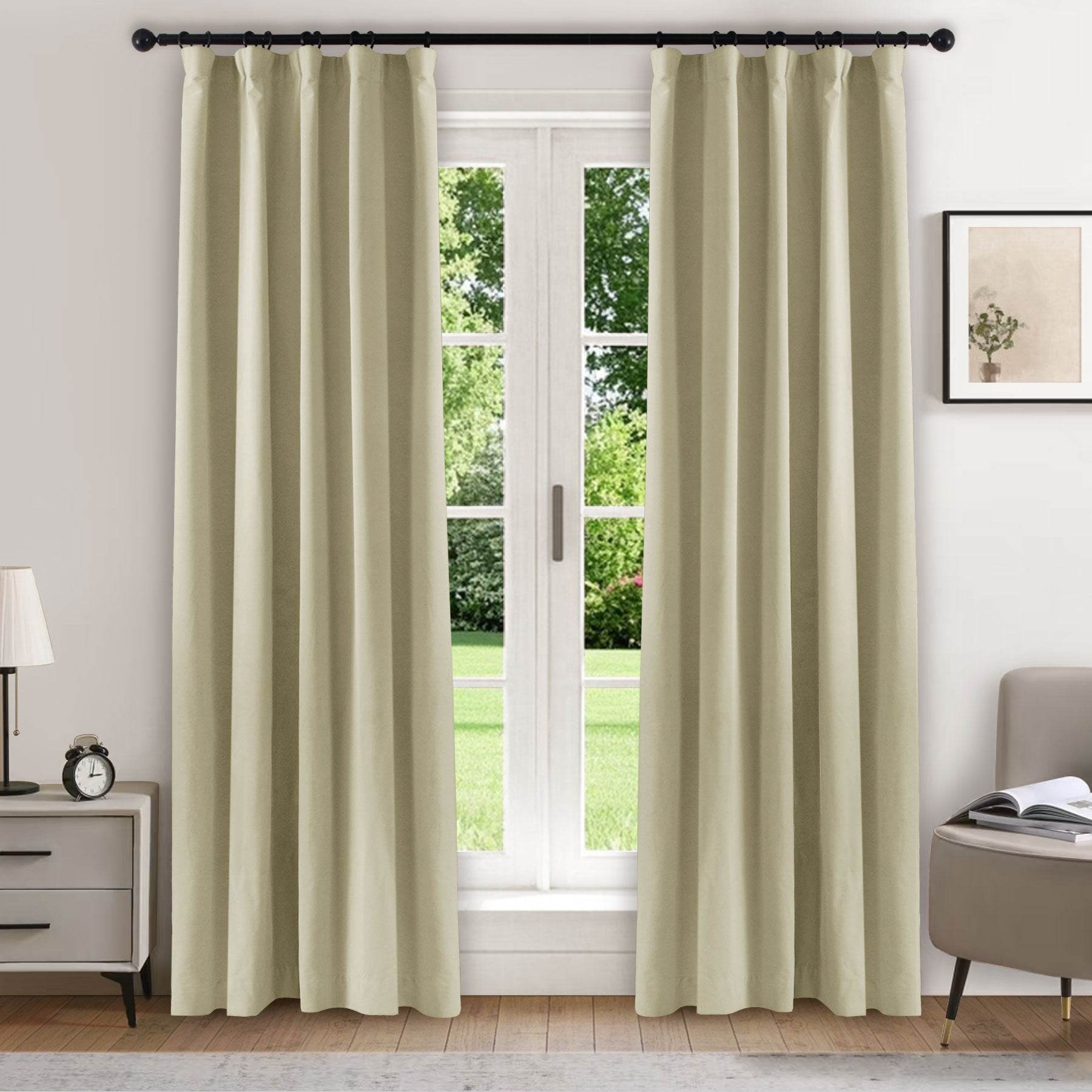 223 Soft Velvet Drape 100% Blackout for Home Theater - Cololeaf
