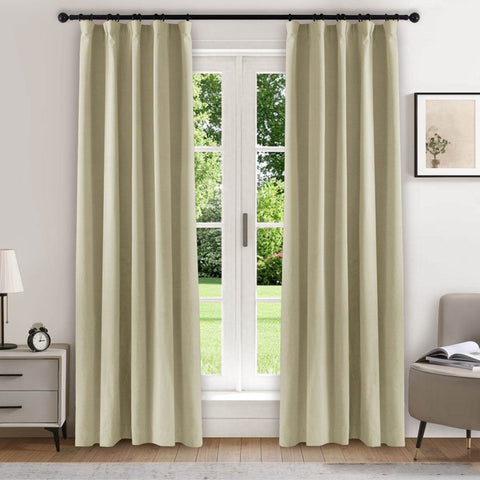 223 Soft Velvet Drape 100% Blackout for Home Theater - Cololeaf