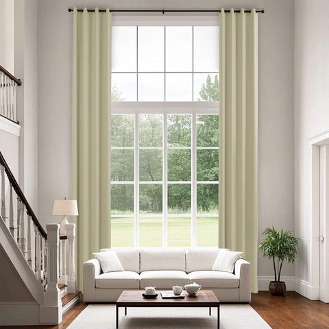 223 extralanger 100 % verdunkelnder Samtvorhang, 280 g/m² leichter Polyester, mit Ösen, 1 Paneel