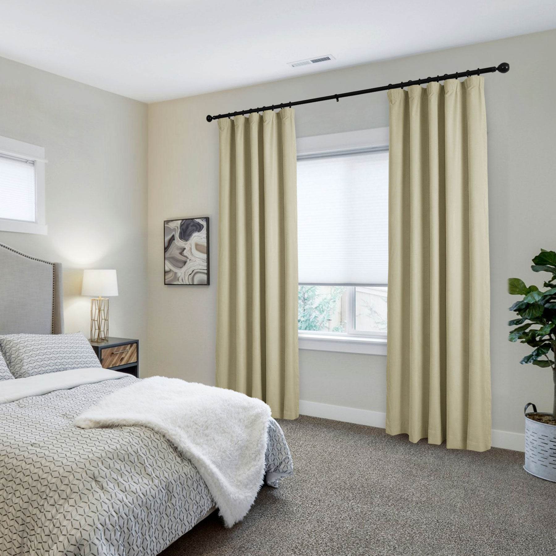 223 Soft Velvet Drape 100% Blackout for Home Theater - Cololeaf