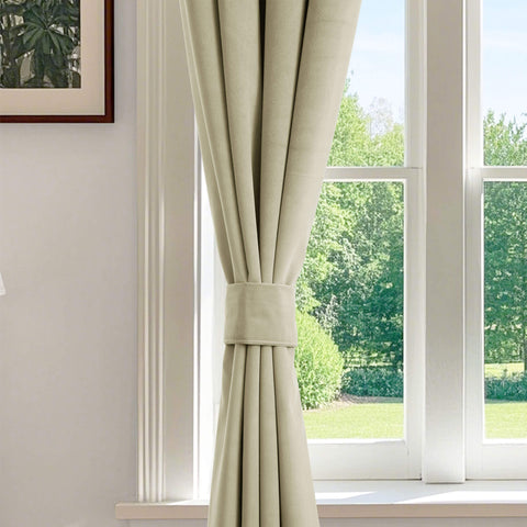 223 extralanger 100 % verdunkelnder Samtvorhang, 280 g/m² leichter Polyester, mit Ösen, 1 Paneel