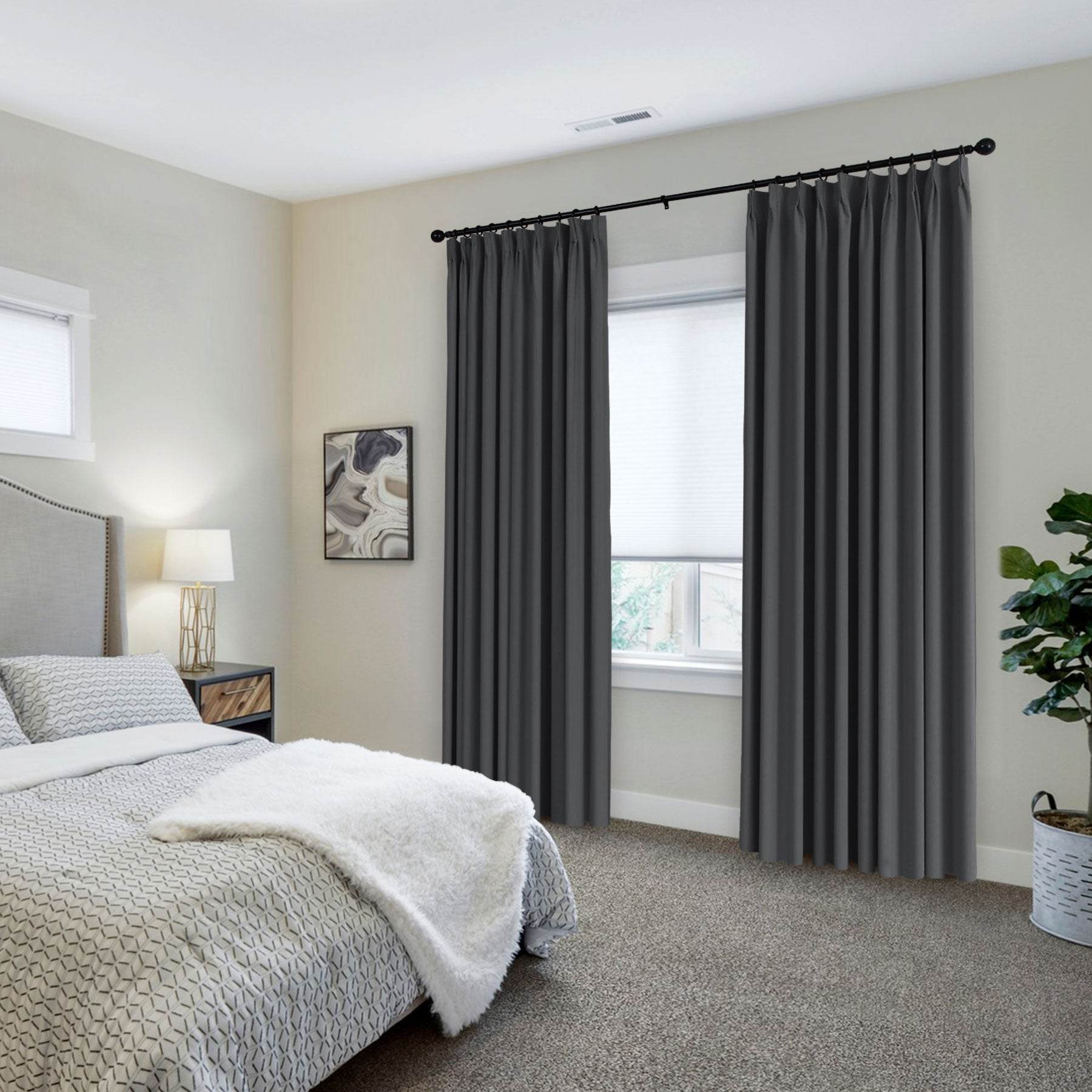 223 Premium 100% Blackout Velvet Drape 280gsm Pinch Pleat - Cololeaf