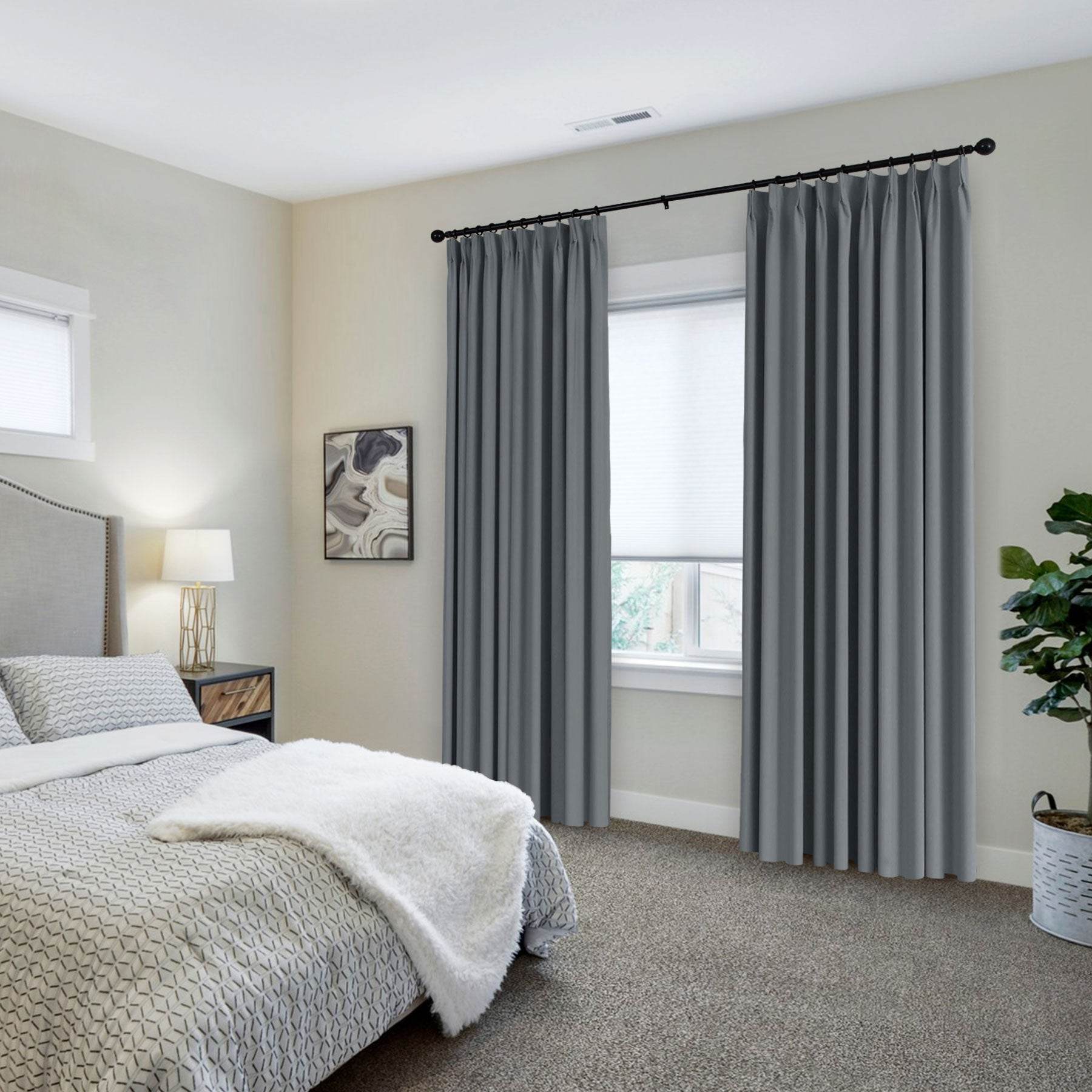 223 Premium 100% Blackout Velvet Drape 280gsm Pinch Pleat - Cololeaf