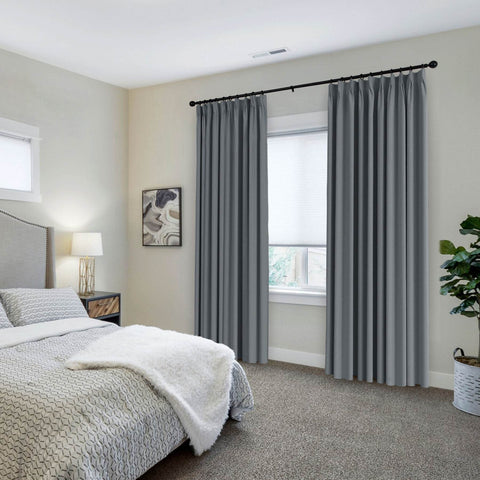 223 Premium 100% Blackout Velvet Drape 280gsm Pinch Pleat - Cololeaf