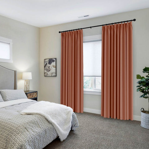 223 Premium 100% Blackout Velvet Drape 280gsm Pinch Pleat - Cololeaf