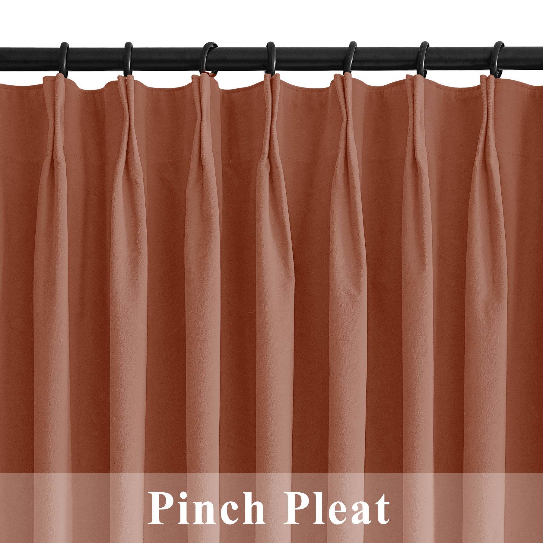 223 Premium 100% Blackout Velvet Drape 280gsm Pinch Pleat - Cololeaf
