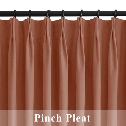 223 Premium 100% Blackout Velvet Drape 280gsm Pinch Pleat - Cololeaf