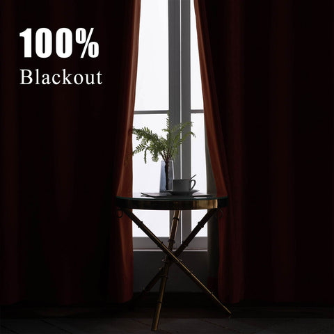 223 Premium 100% Blackout Velvet Drape 280gsm Pinch Pleat - Cololeaf