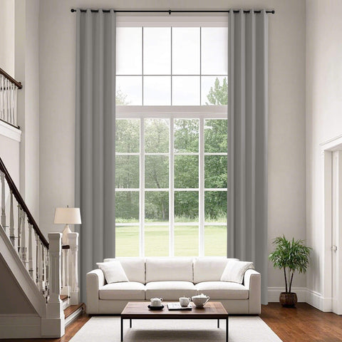 223 extralanger 100 % verdunkelnder Samtvorhang, 280 g/m² leichter Polyester, mit Ösen, 1 Paneel