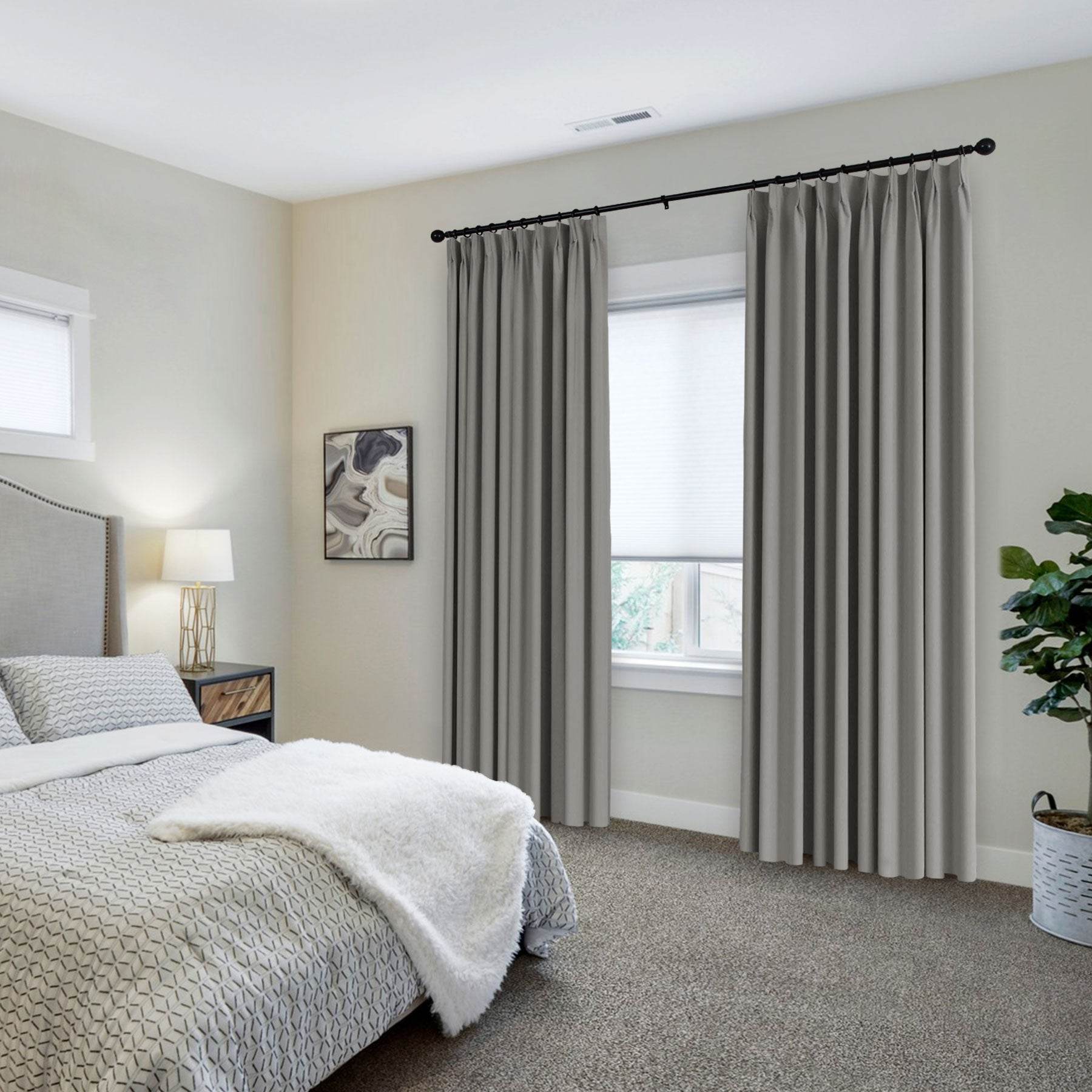 223 Premium 100% Blackout Velvet Drape 280gsm Pinch Pleat - Cololeaf