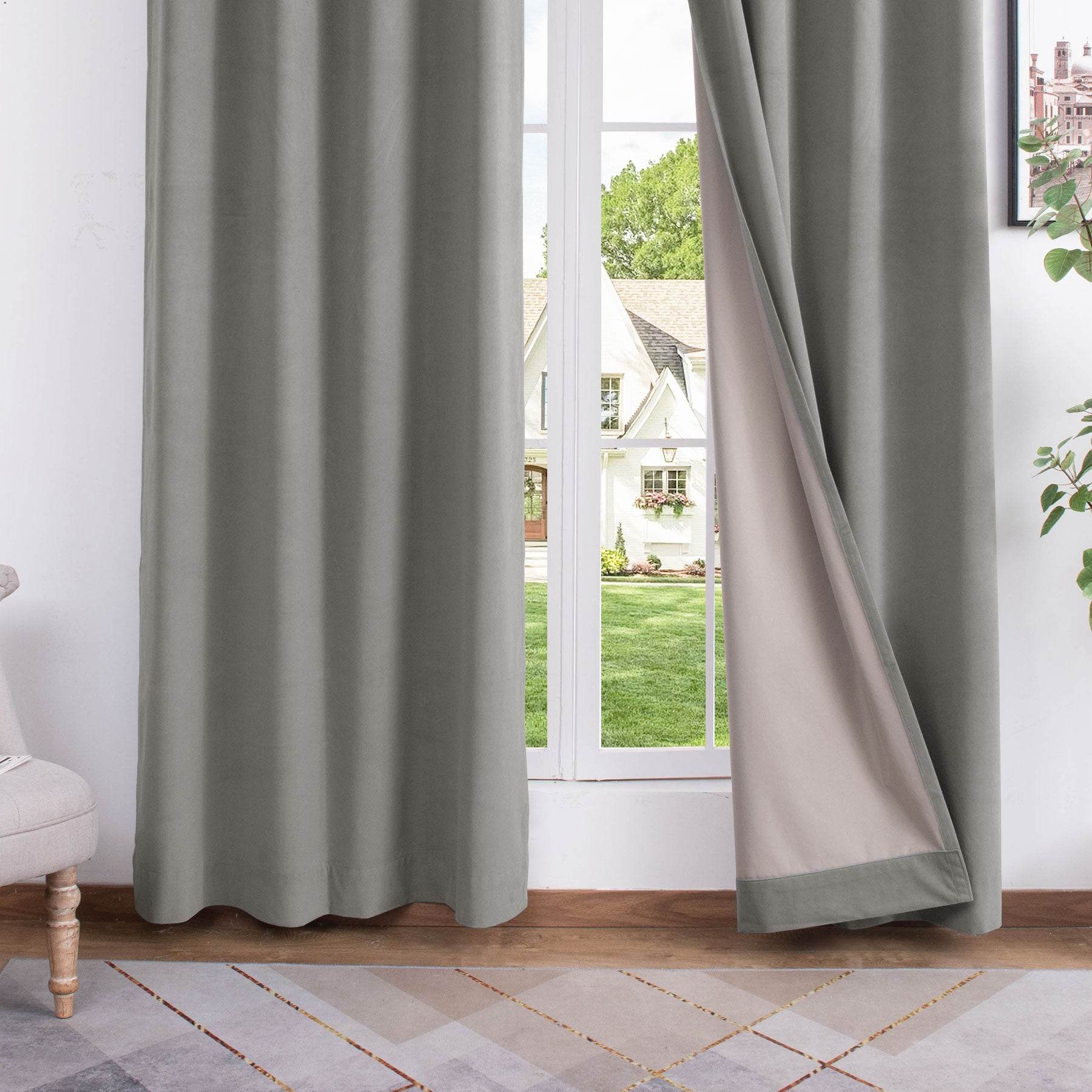 223 Soft Velvet Drape 100% Blackout for Home Theater - Cololeaf