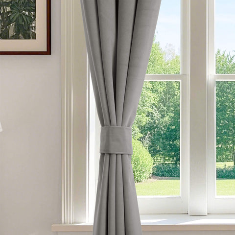223 blickdichte Samtvorhänge, 100 % verdunkelnd, 280 g/m² Polyester, verschiedene Aufhängungen, 1 Paneel