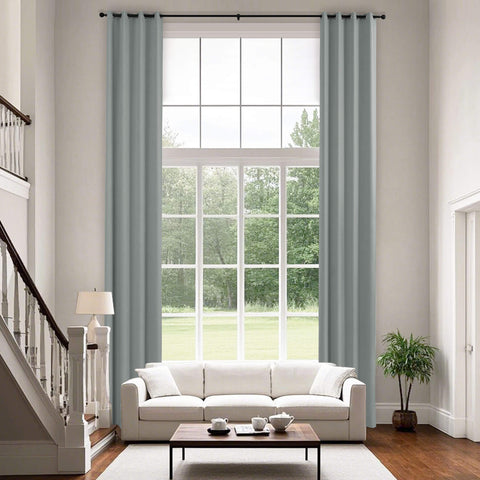 223 extralanger 100 % verdunkelnder Samtvorhang, 280 g/m² leichter Polyester, mit Ösen, 1 Paneel