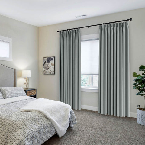 223 Premium 100% Blackout Velvet Drape 280gsm Pinch Pleat - Cololeaf
