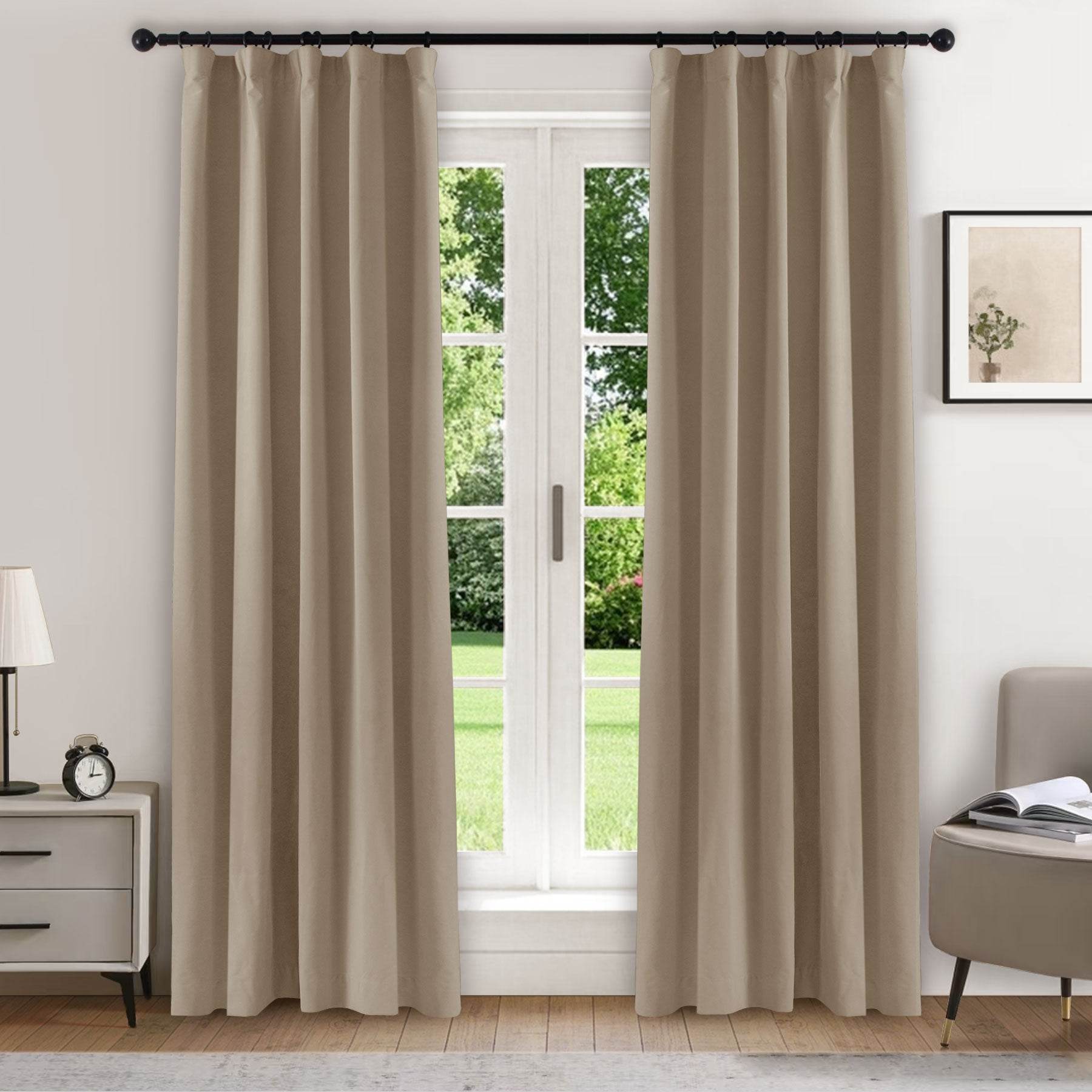 223 Soft Velvet Drape 100% Blackout for Home Theater - Cololeaf