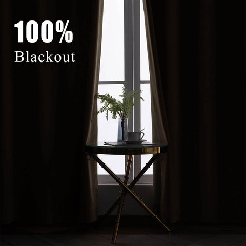 223 Premium 100% Blackout Velvet Drape 280gsm Pinch Pleat - Cololeaf