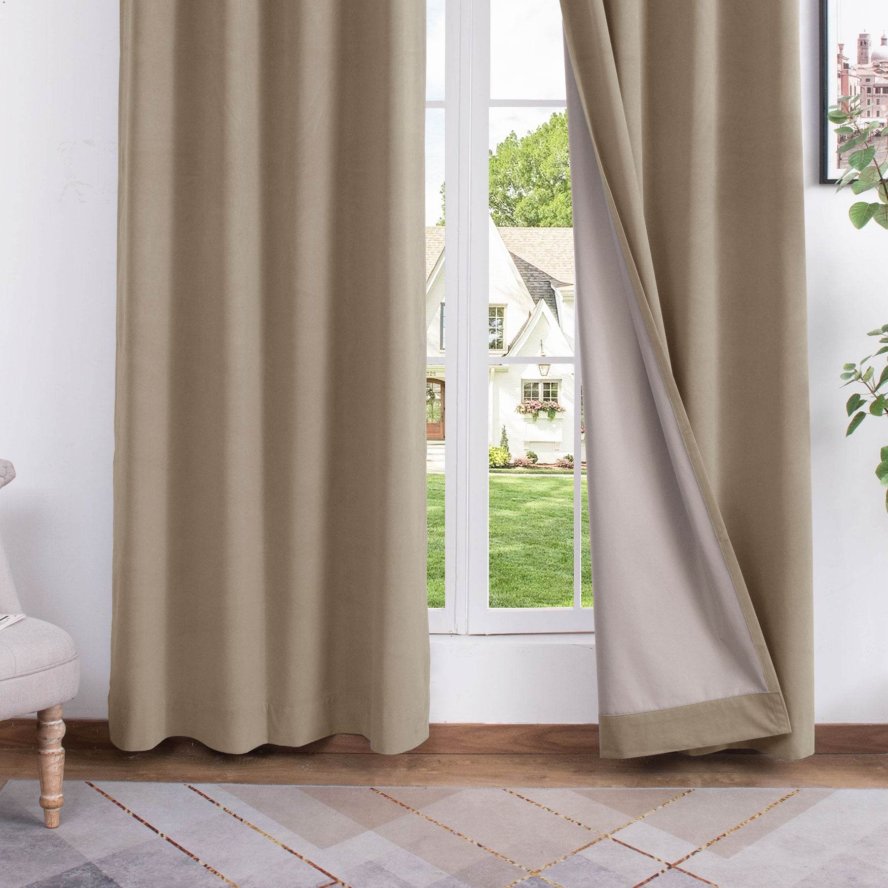 223 Premium 100% Blackout Velvet Drape 280gsm Pinch Pleat - Cololeaf
