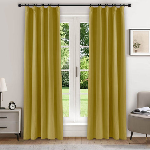 223 Soft Velvet Drape 100% Blackout for Home Theater - Cololeaf