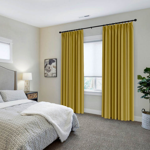 223 Premium 100% Blackout Velvet Drape 280gsm Pinch Pleat - Cololeaf