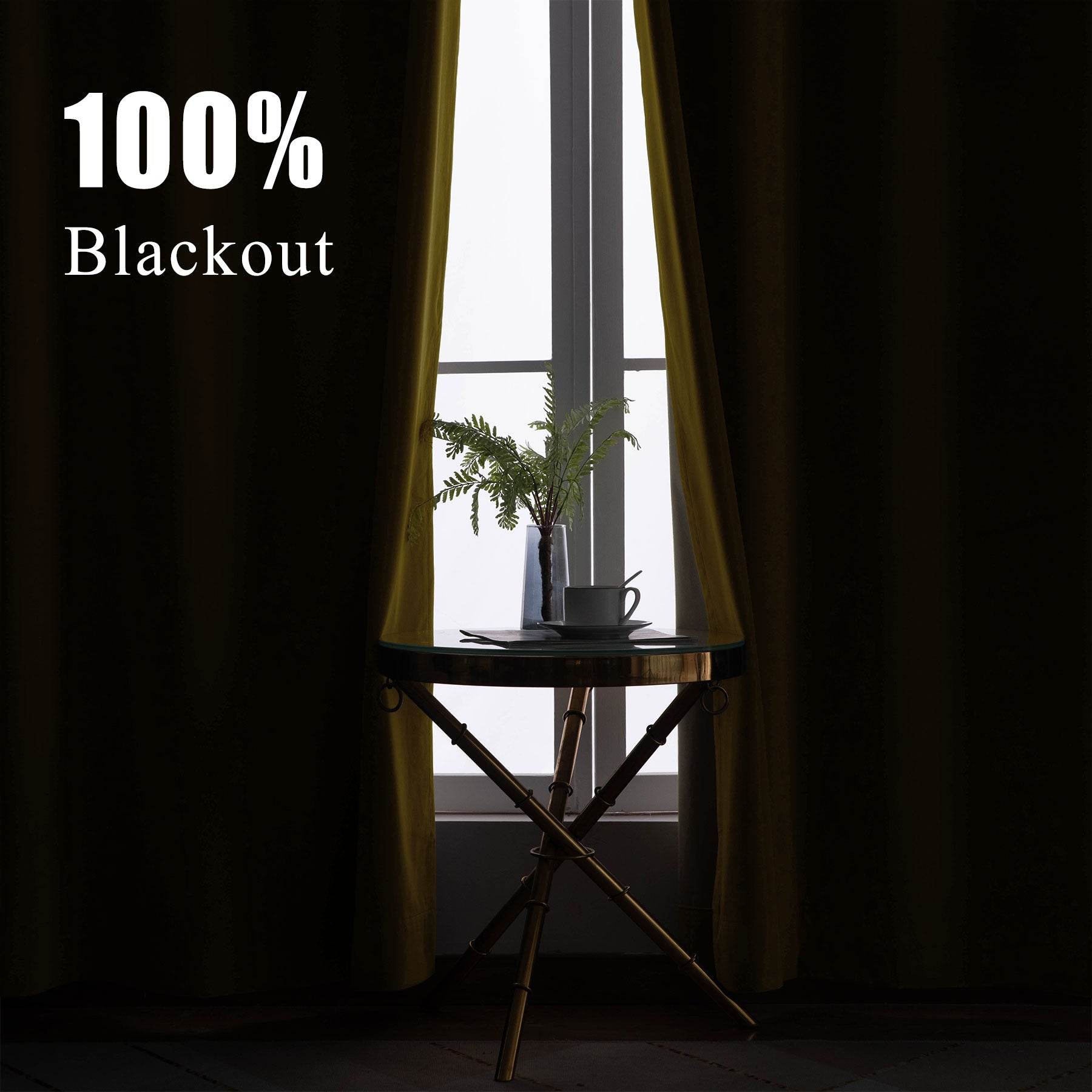 223 Soft Velvet Drape 100% Blackout for Home Theater - Cololeaf