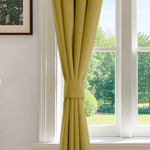 223 blickdichte Samtvorhänge, 100 % verdunkelnd, 280 g/m² Polyester, verschiedene Aufhängungen, 1 Paneel