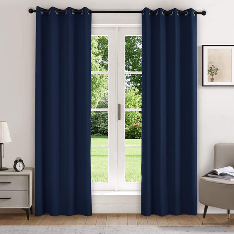 223 extralanger 100 % verdunkelnder Samtvorhang, 280 g/m² leichter Polyester, mit Ösen, 1 Paneel
