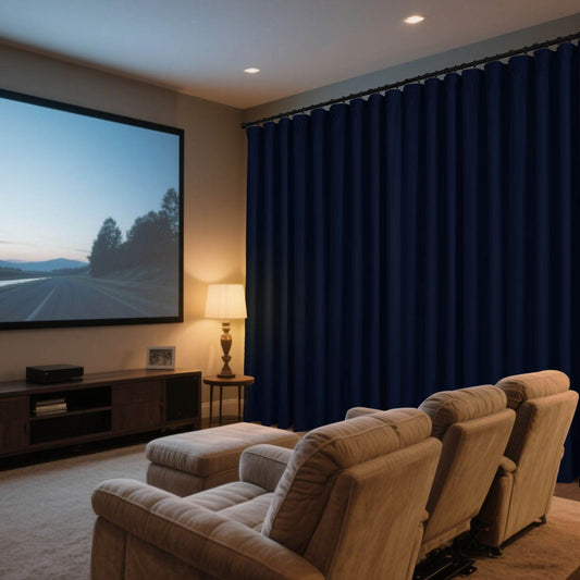 223 Soft Velvet Drape 100% Blackout for Home Theater - Cololeaf
