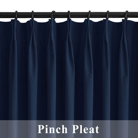223 Premium 100% Blackout Velvet Drape 280gsm Pinch Pleat - Cololeaf