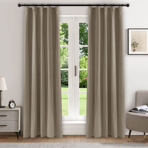 223 Soft Velvet Drape 100% Blackout for Home Theater - Cololeaf