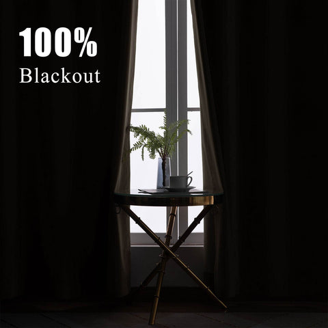 223 Premium 100% Blackout Velvet Drape 280gsm Pinch Pleat - Cololeaf