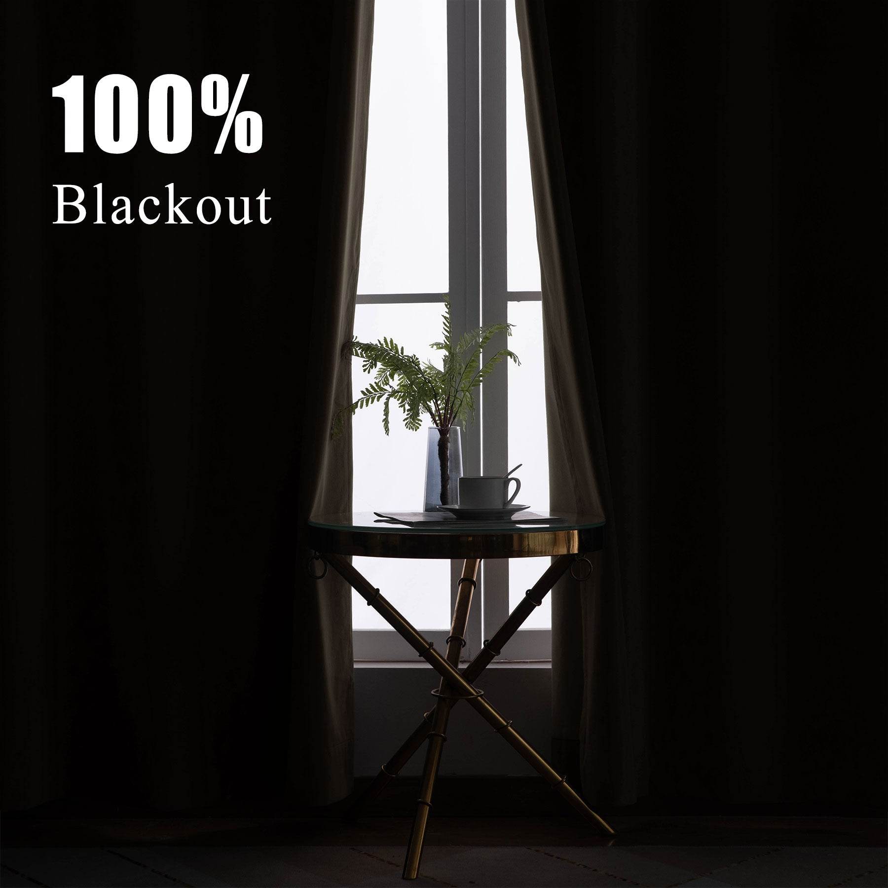 223 Soft Velvet Drape 100% Blackout for Home Theater - Cololeaf