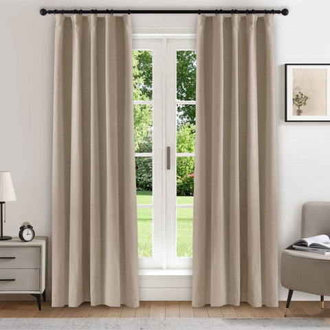 223 Soft Velvet Drape 100% Blackout for Home Theater - Cololeaf