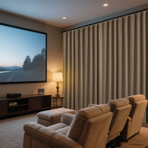 223 Soft Velvet Drape 100% Blackout for Home Theater - Cololeaf