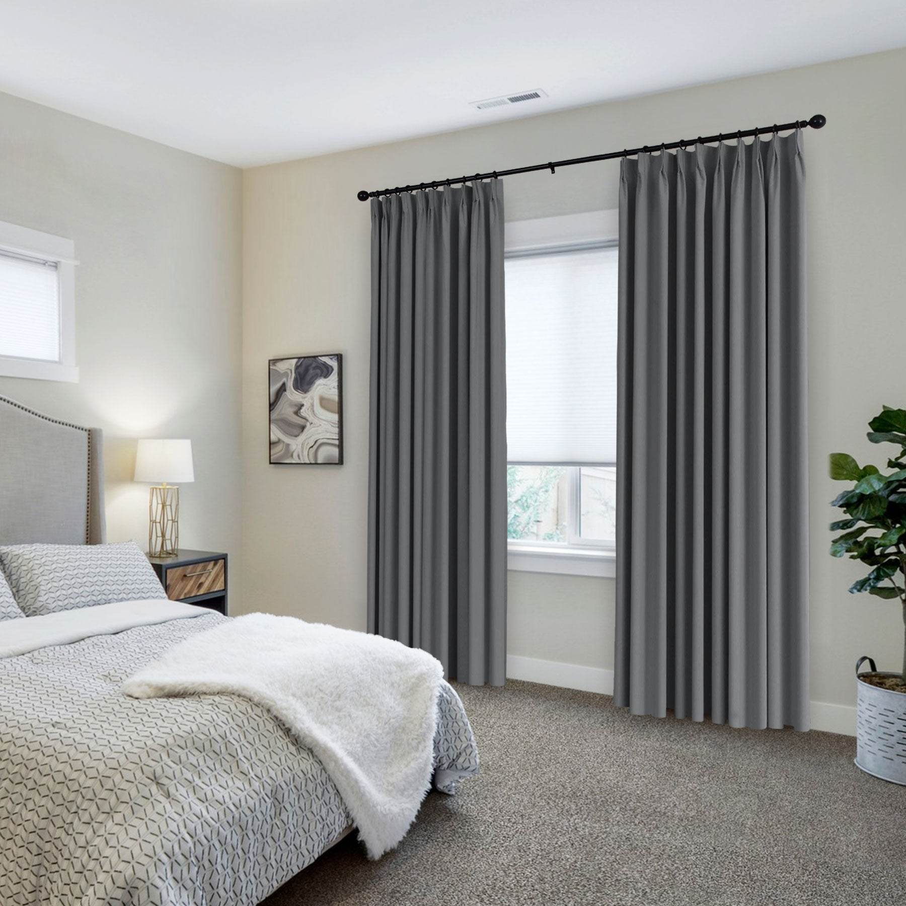 223 Premium 100% Blackout Velvet Drape 280gsm Pinch Pleat - Cololeaf
