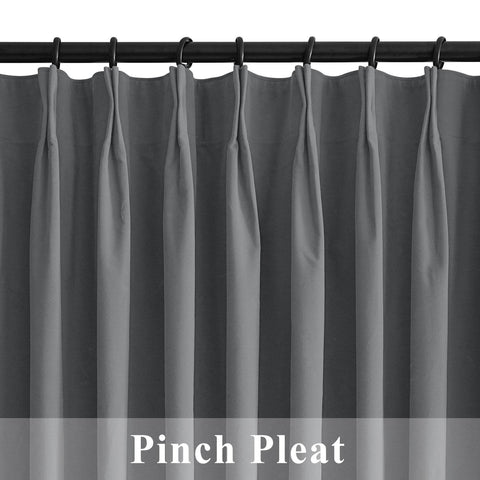 223 Premium 100% Blackout Velvet Drape 280gsm Pinch Pleat - Cololeaf