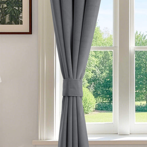 223 blickdichte Samtvorhänge, 100 % verdunkelnd, 280 g/m² Polyester, verschiedene Aufhängungen, 1 Paneel
