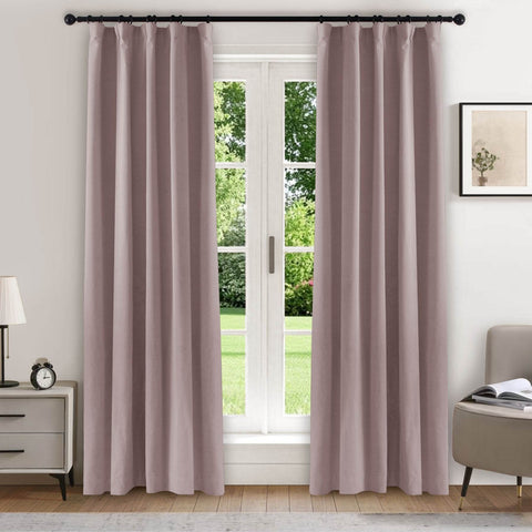 223 Soft Velvet Drape 100% Blackout for Home Theater - Cololeaf
